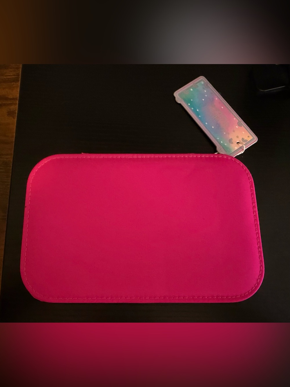 Jewelry Case in Hot Pink Rainbow - Picture 4 of 4